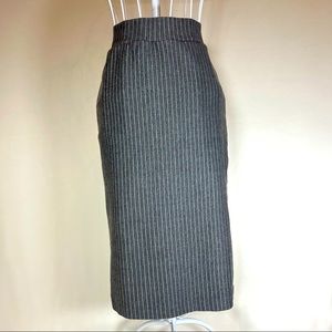 Pinstripe Pencil Skirt